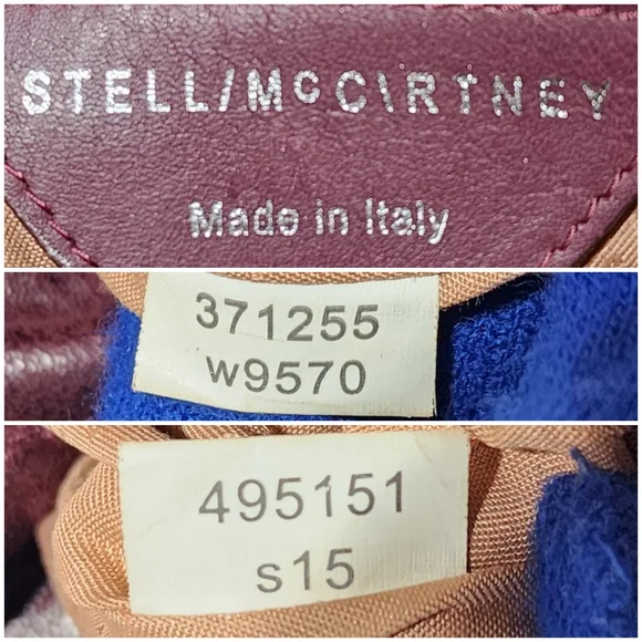 Stella McCartney Faux Leather Falabella Shoulder Bag Burgundy - Picture 4 of 14